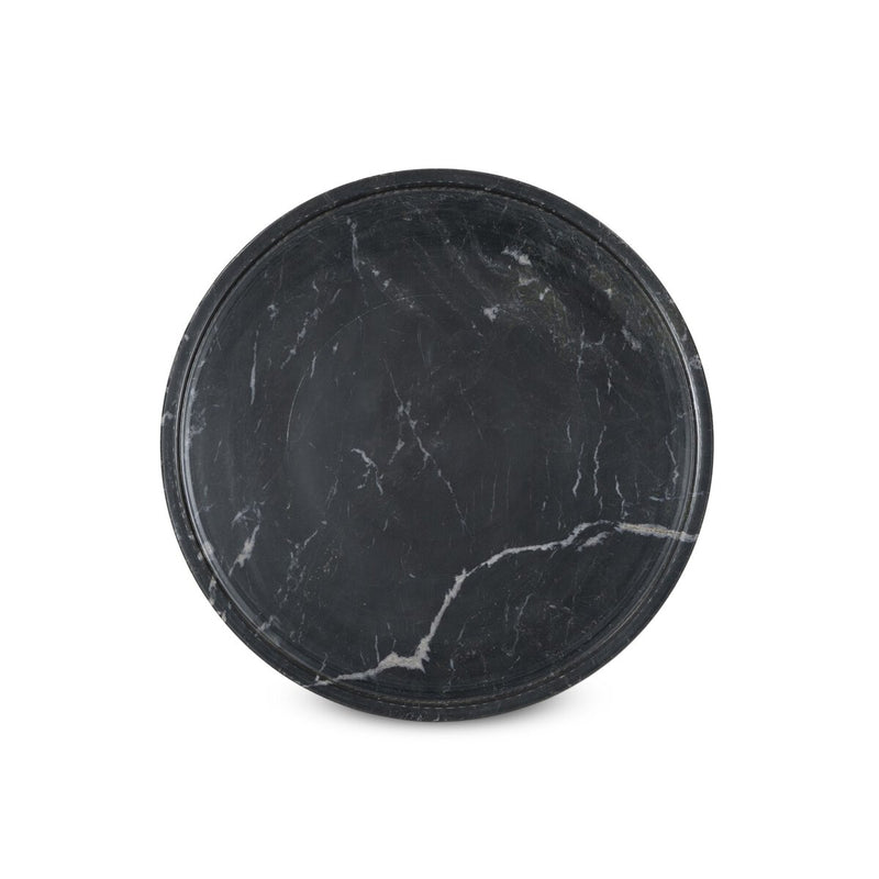 Skylar End Table - Black Marble