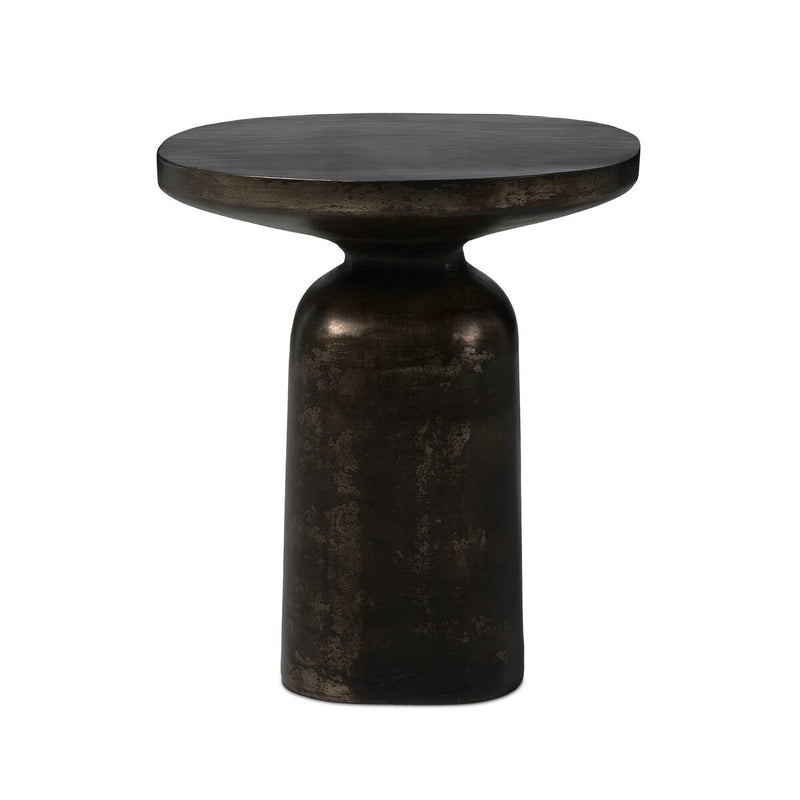 Odessa End Table - Distressed Bronze