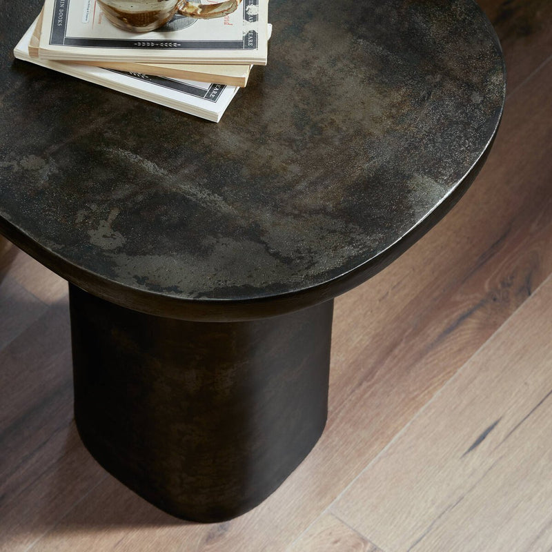 Odessa End Table - Distressed Bronze