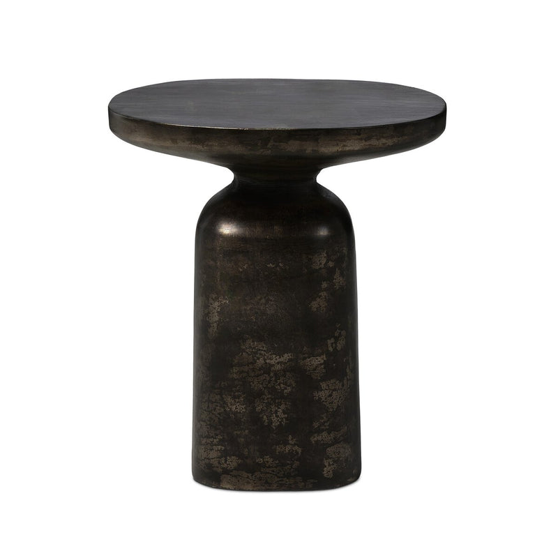 Odessa End Table - Distressed Bronze