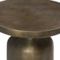 Odessa End Table - Textured Aged Brass