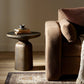 Odessa End Table - Textured Aged Brass