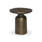 Odessa End Table - Textured Aged Brass