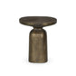 Odessa End Table - Textured Aged Brass