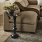 Polli End Table - Black Marble