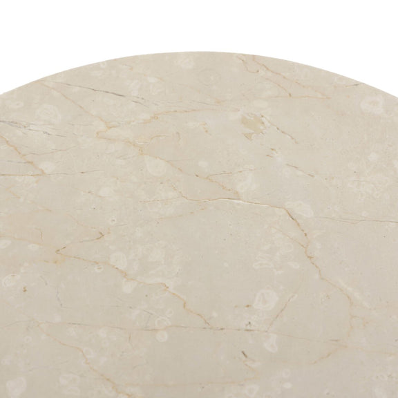 Polli End Table - Cream Marble
