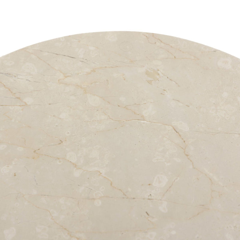 Polli End Table - Cream Marble