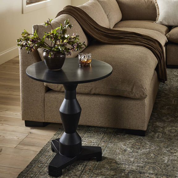 Rivi End Table - Dark Reclaimed
