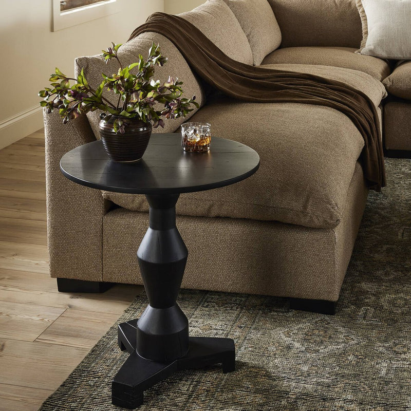 Rivi End Table - Dark Reclaimed