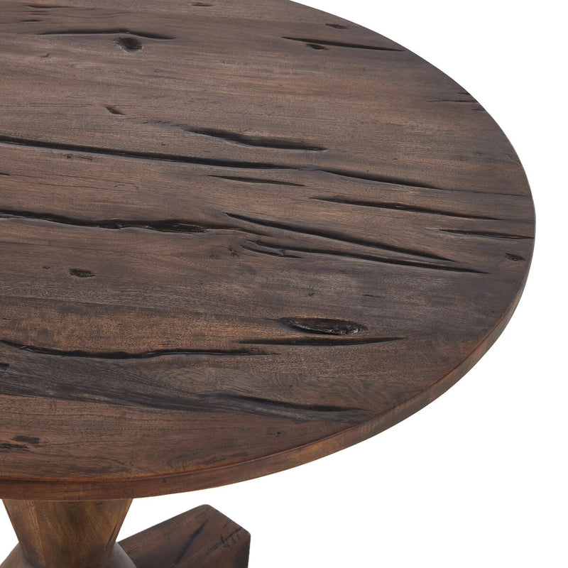 Rivi Large End Table - Antique Belgium Bleach