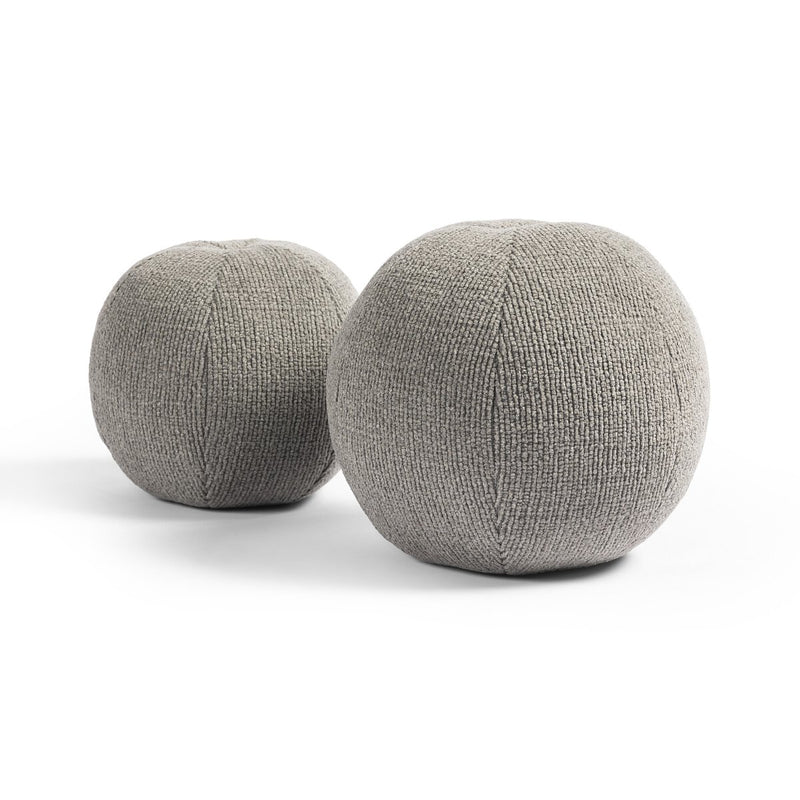 Balle Outdoor Pillow, Set Of 2 - Leto Grey