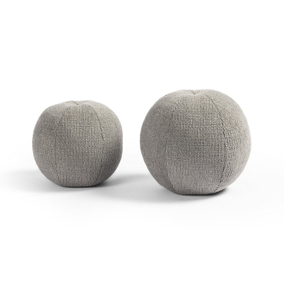 Balle Outdoor Pillow, Set Of 2 - Leto Grey