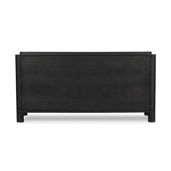 Ezri 6 Drawer Dresser - Black Oak