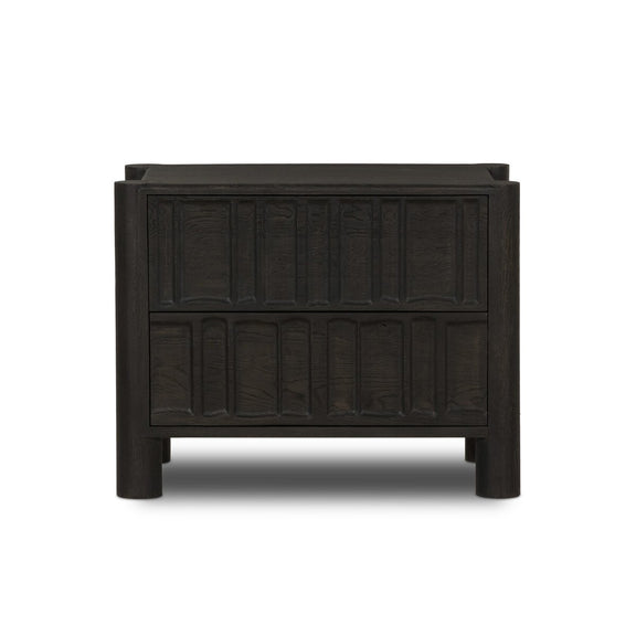 Ezri Nightstand - Black Oak