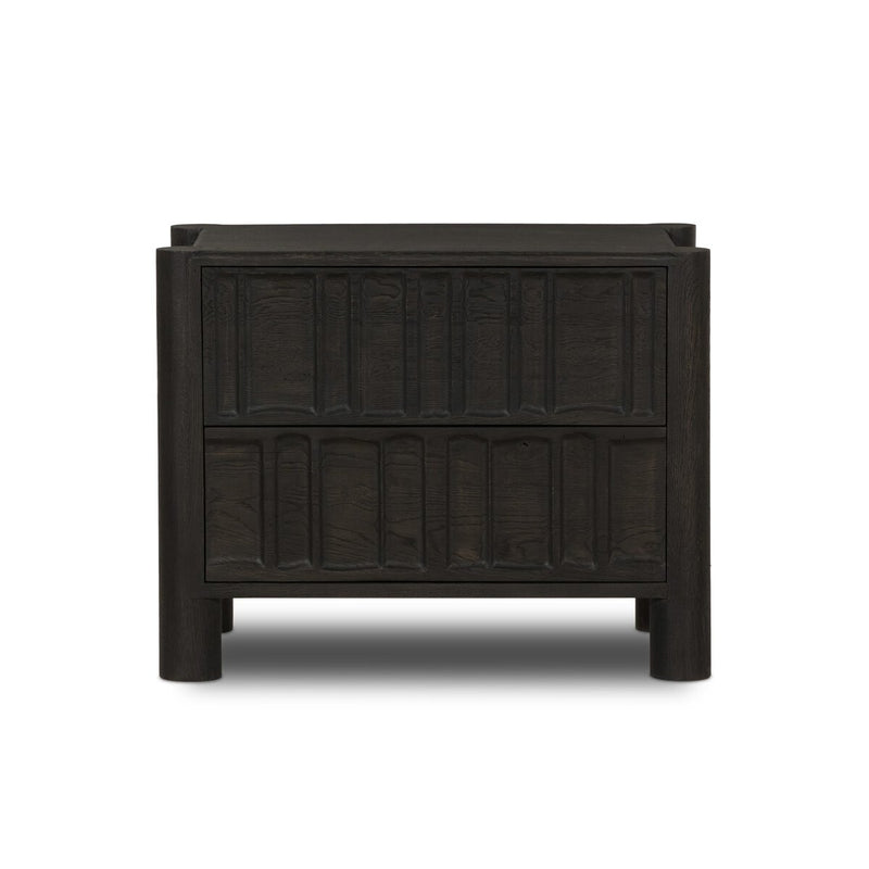 Ezri Nightstand - Black Oak