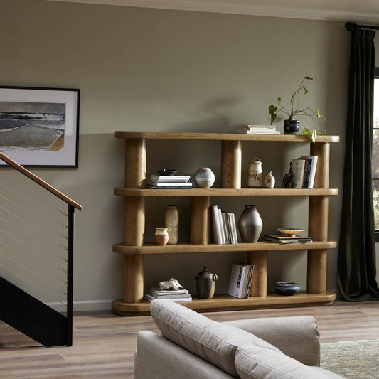 Luciana Bookcase - Smoked Oak