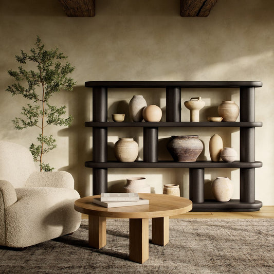 Luciana Bookcase - Ebony Oak