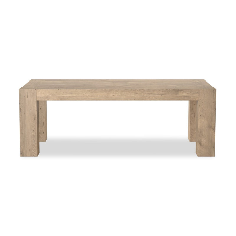 Abaso Dining Table - Whitewash Rustic Wormwood Oak
