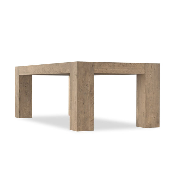 Abaso Dining Table - Whitewash Rustic Wormwood Oak