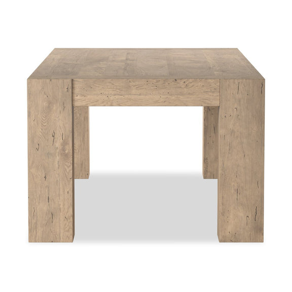 Abaso Dining Table - Whitewash Rustic Wormwood Oak
