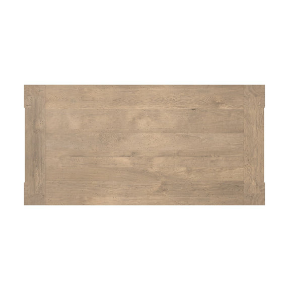 Abaso Dining Table - Whitewash Rustic Wormwood Oak