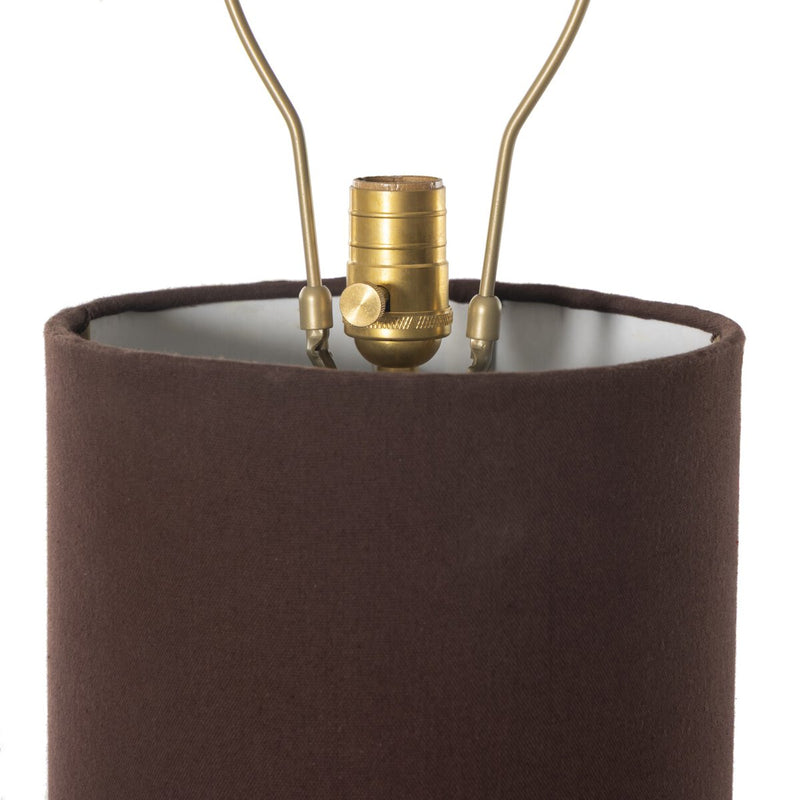 Hensley Floor Lamp - Antique Brass Iron