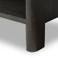 Noeline Wide Bookcase - Smoked Black Oak