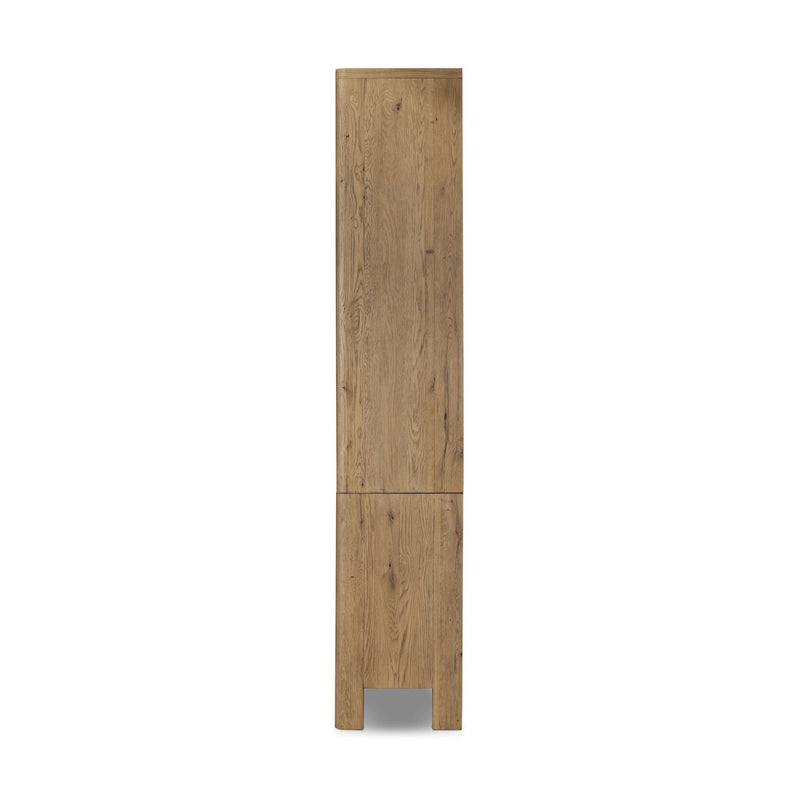 Noeline Wide Bookcase - Worn Oak