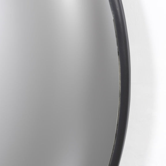 Convex Wall Mirror - Iron Matte Black