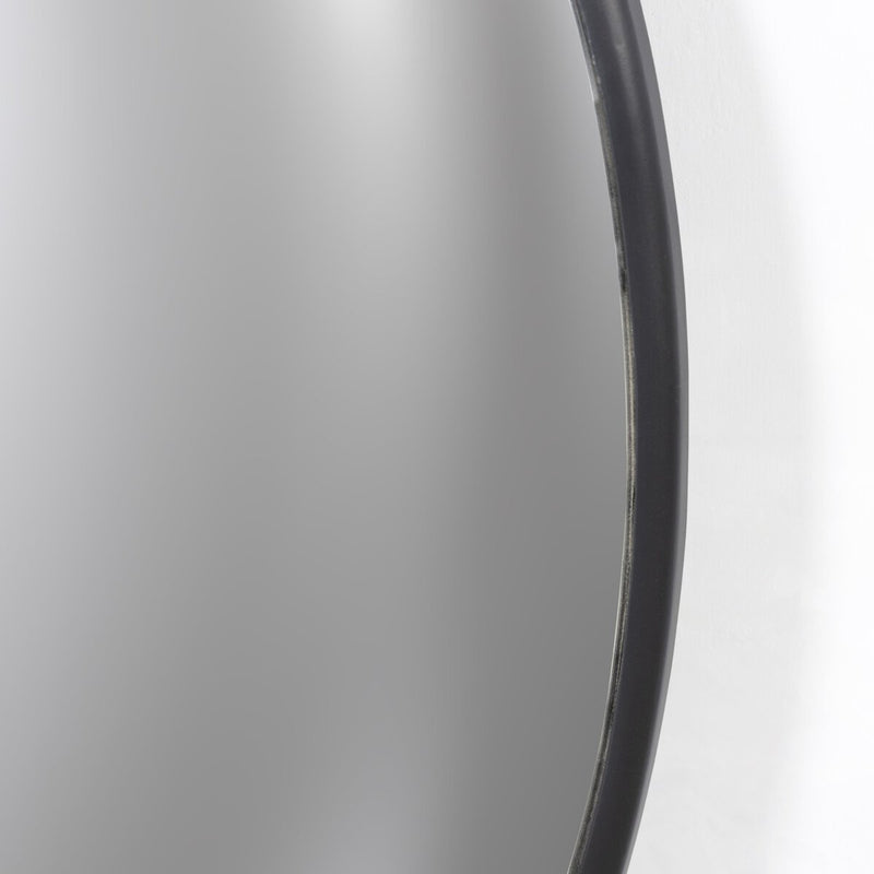 Convex Wall Mirror - Iron Matte Black