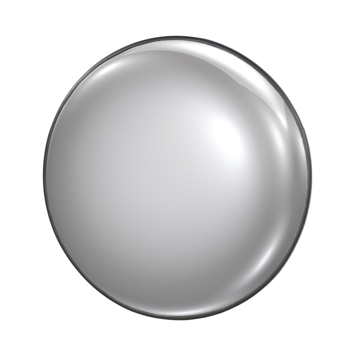 Convex Wall Mirror - Iron Matte Black