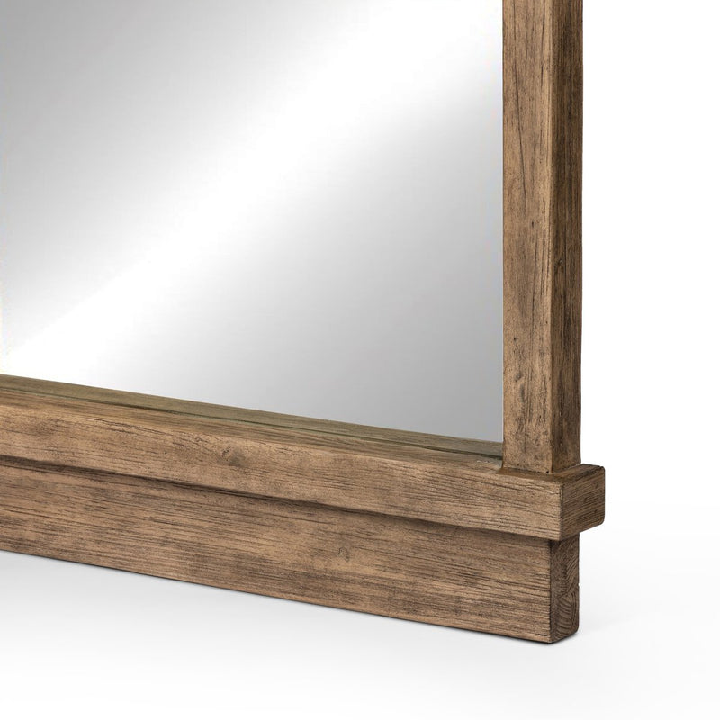Ledge Floor Mirror - Distressed Light Pine