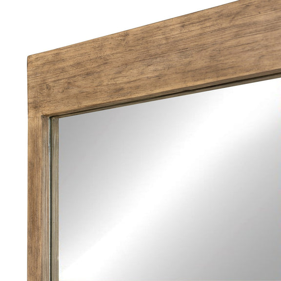 Ledge Floor Mirror - Distressed Light Pine