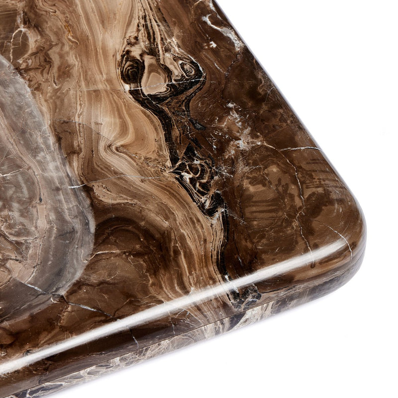 Rossi Catchall - Rocky Brown Marble