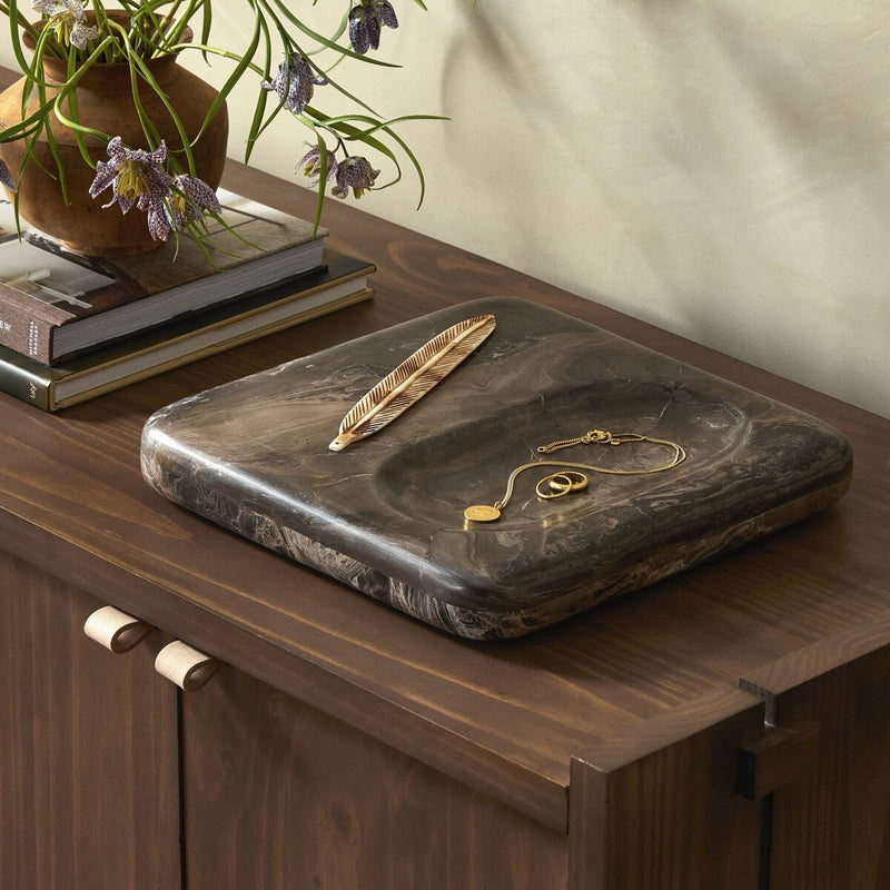 Rossi Catchall - Rocky Brown Marble