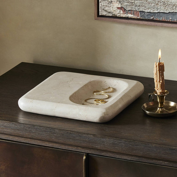 Rossi Catchall - Cream Marble