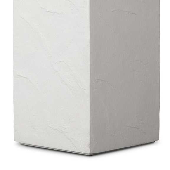 Corian Outdoor Pedestal - Plaster Molded Concrete