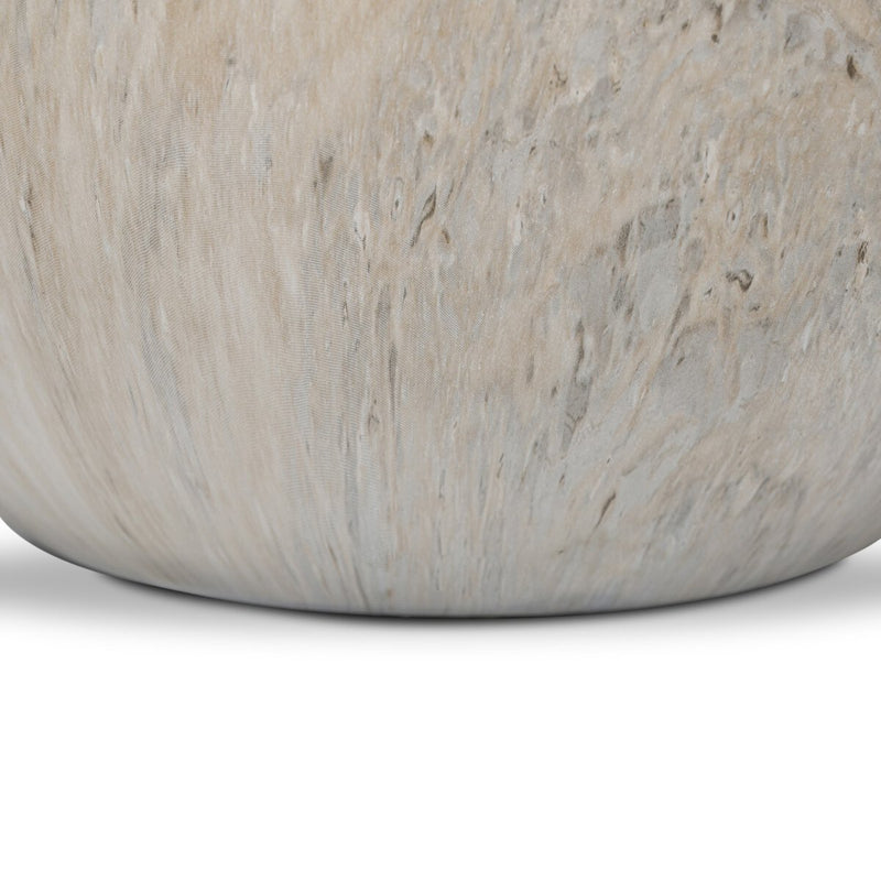 Mairo Sphere - Natural Grey Faux Marble