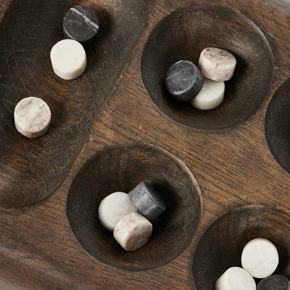 Mancala Board - Grey Tobacco Oak