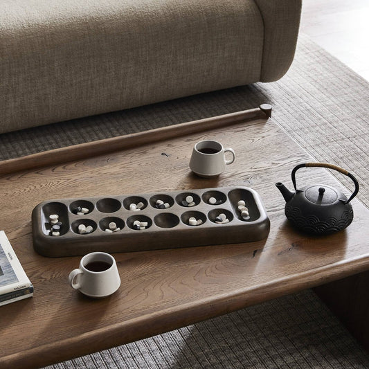 Mancala Board - Grey Tobacco Oak