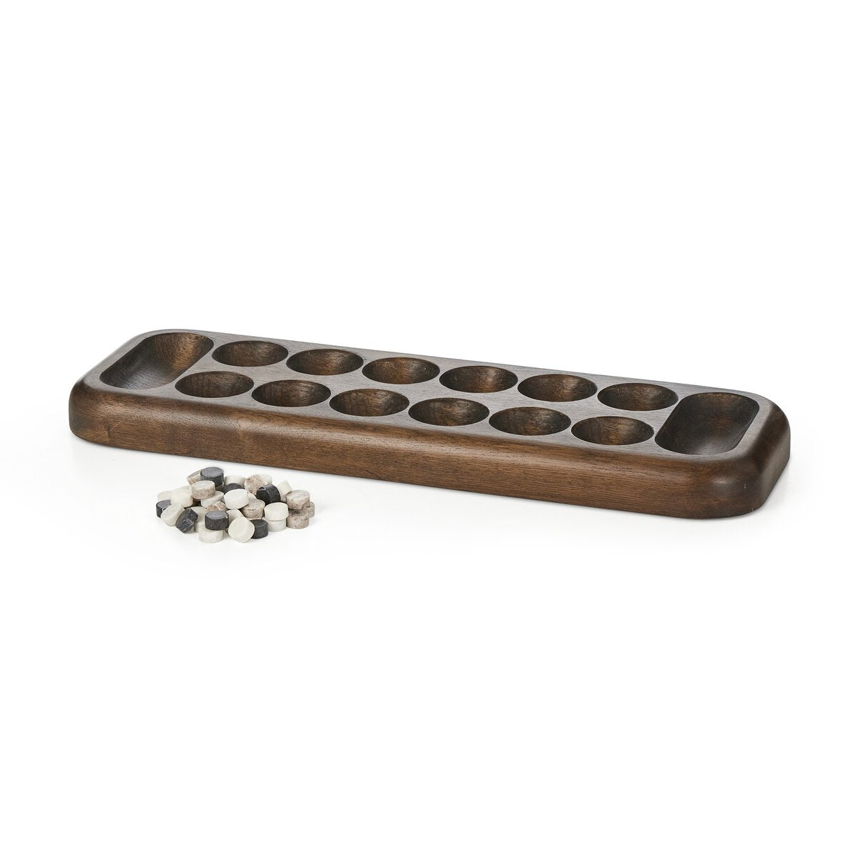 Mancala Board - Grey Tobacco Oak