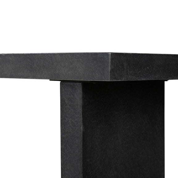 Huesca Outdoor Console Table - Distressed Graphite Concrete