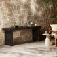 Huesca Outdoor Console Table - Distressed Graphite Concrete
