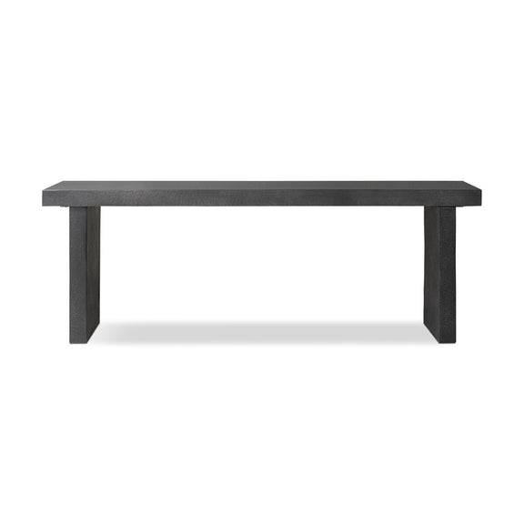 Huesca Outdoor Console Table - Distressed Graphite Concrete