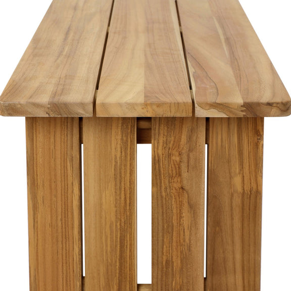 Chapman Outdoor Console Table - Natural Teak-fsc
