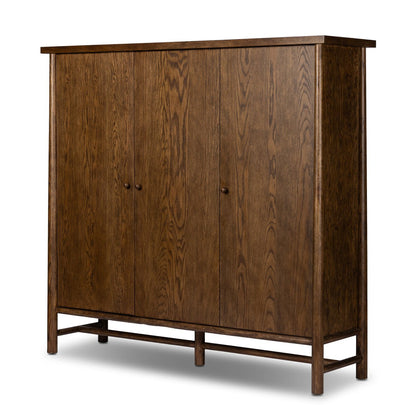 Renaud 3-Door Cabinet - Dark Toasted Oak