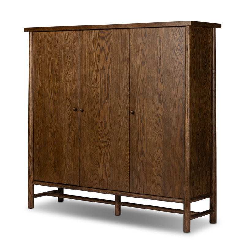 Renaud 3-Door Cabinet - Dark Toasted Oak