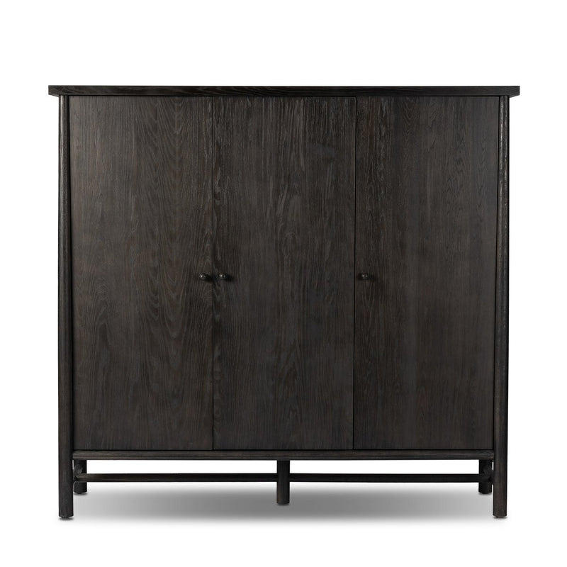 Renaud 3-Door Cabinet - Charcoal Oak