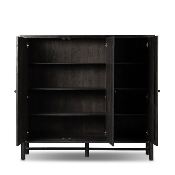 Renaud 3-Door Cabinet - Charcoal Oak
