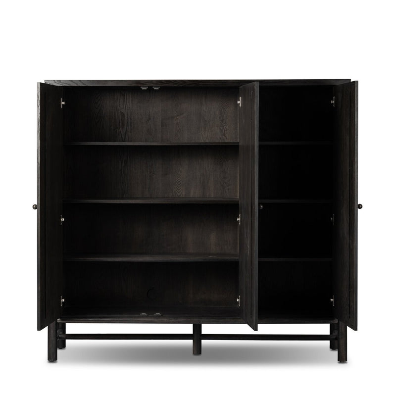Renaud 3-Door Cabinet - Charcoal Oak